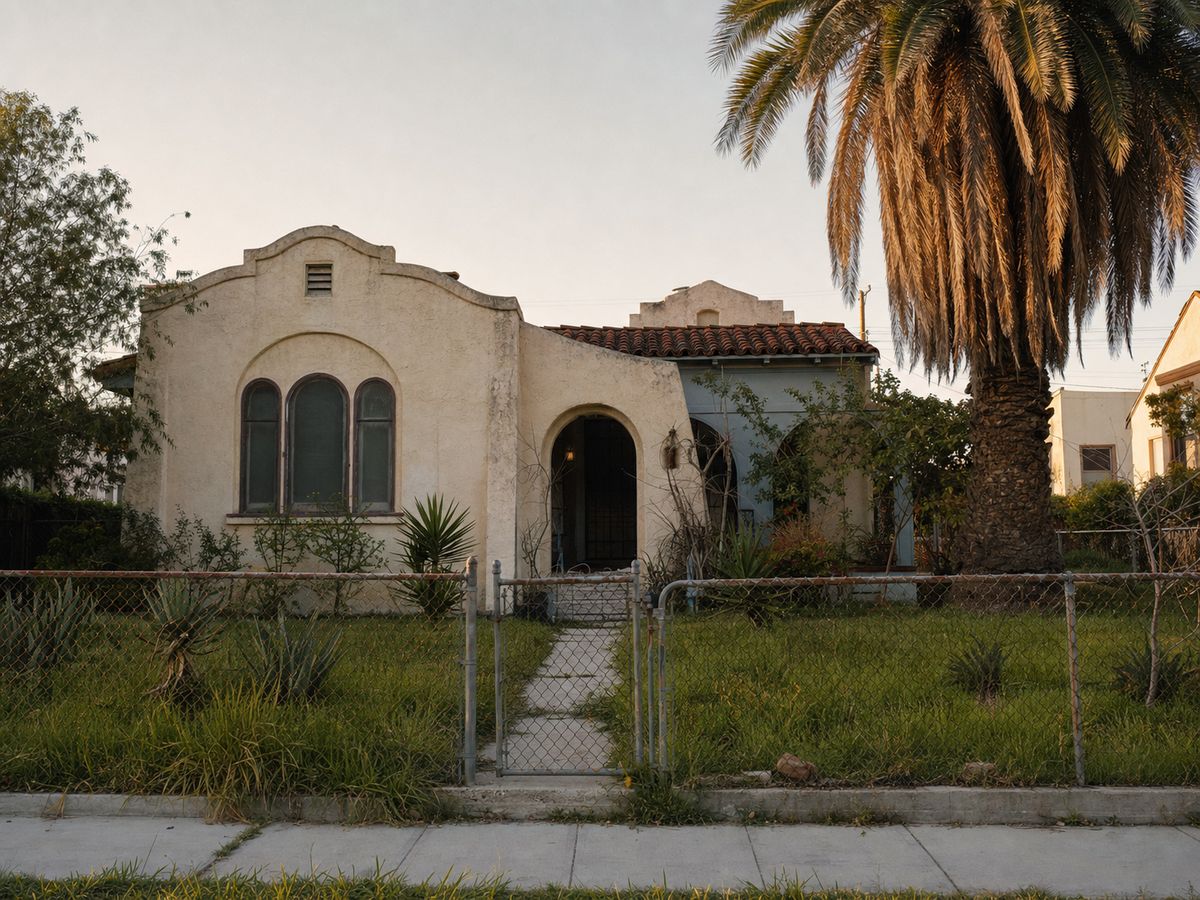 Older Spanish-style bungalow in Los Angeles County